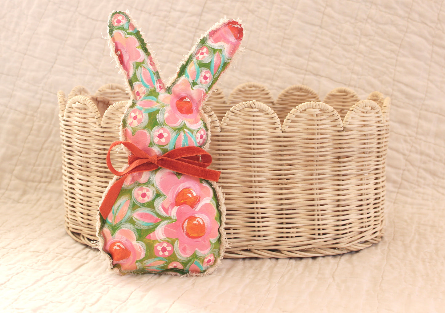 Painted Canvas Bunny