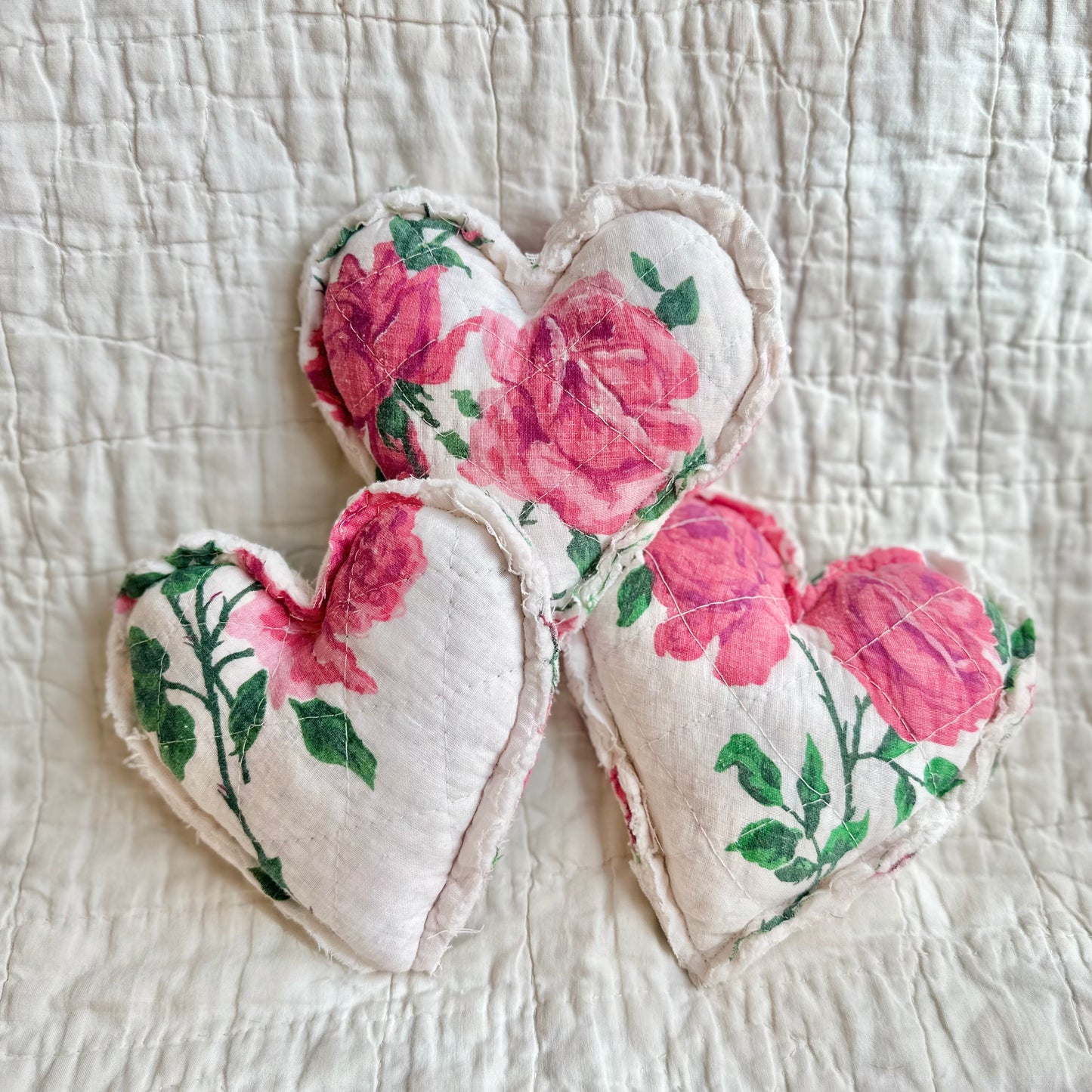 Rose Cutter Quilt Heart Trio
