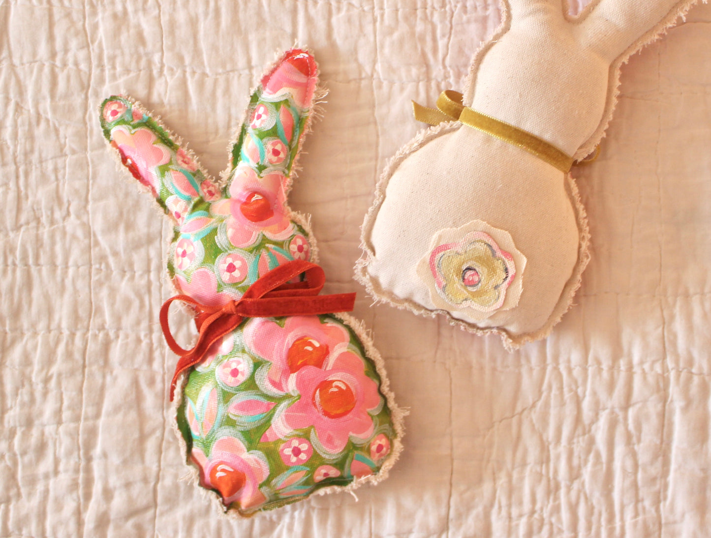 Painted Canvas Bunny