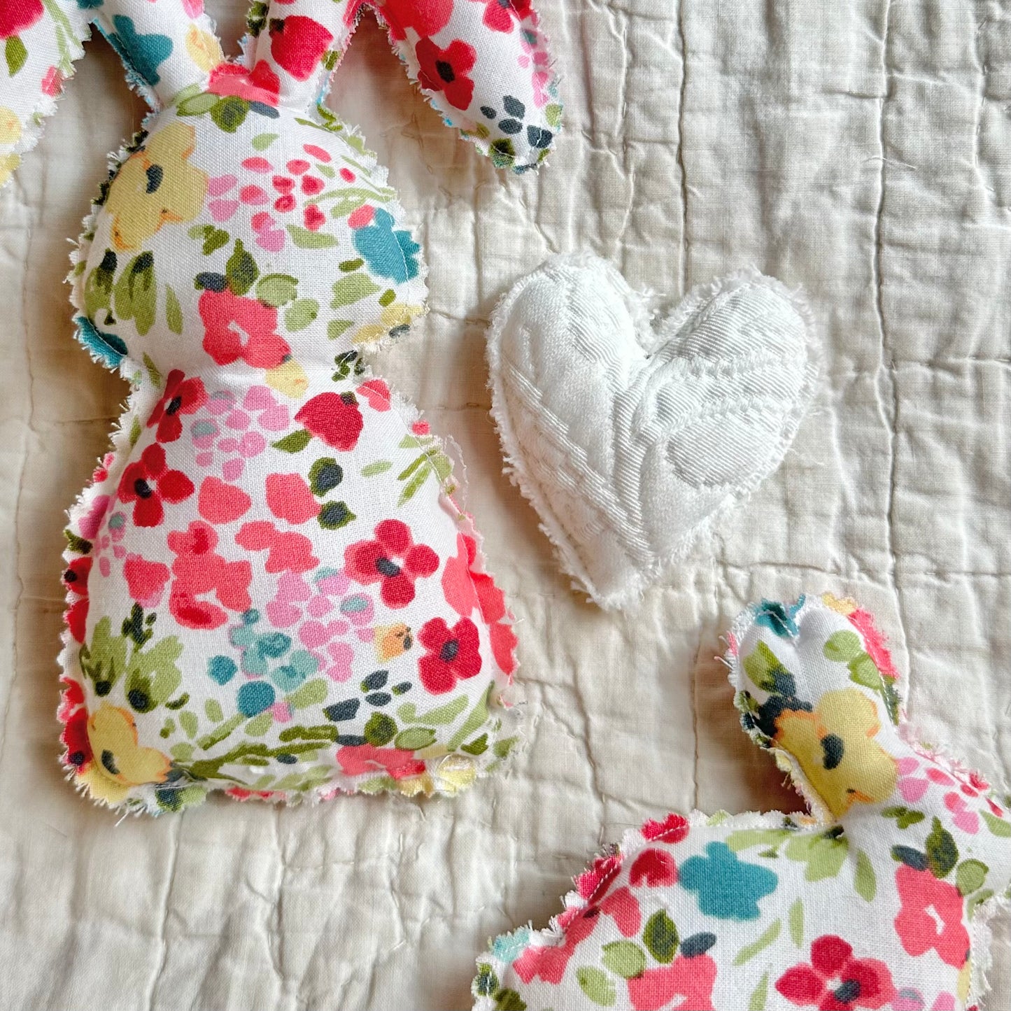 Spring Floral Easter Bunny Set