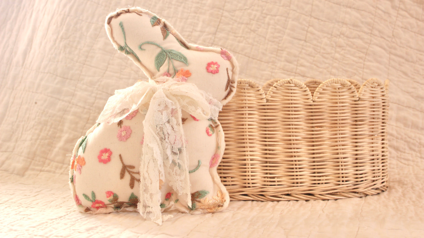 Embroidered Floral bunny