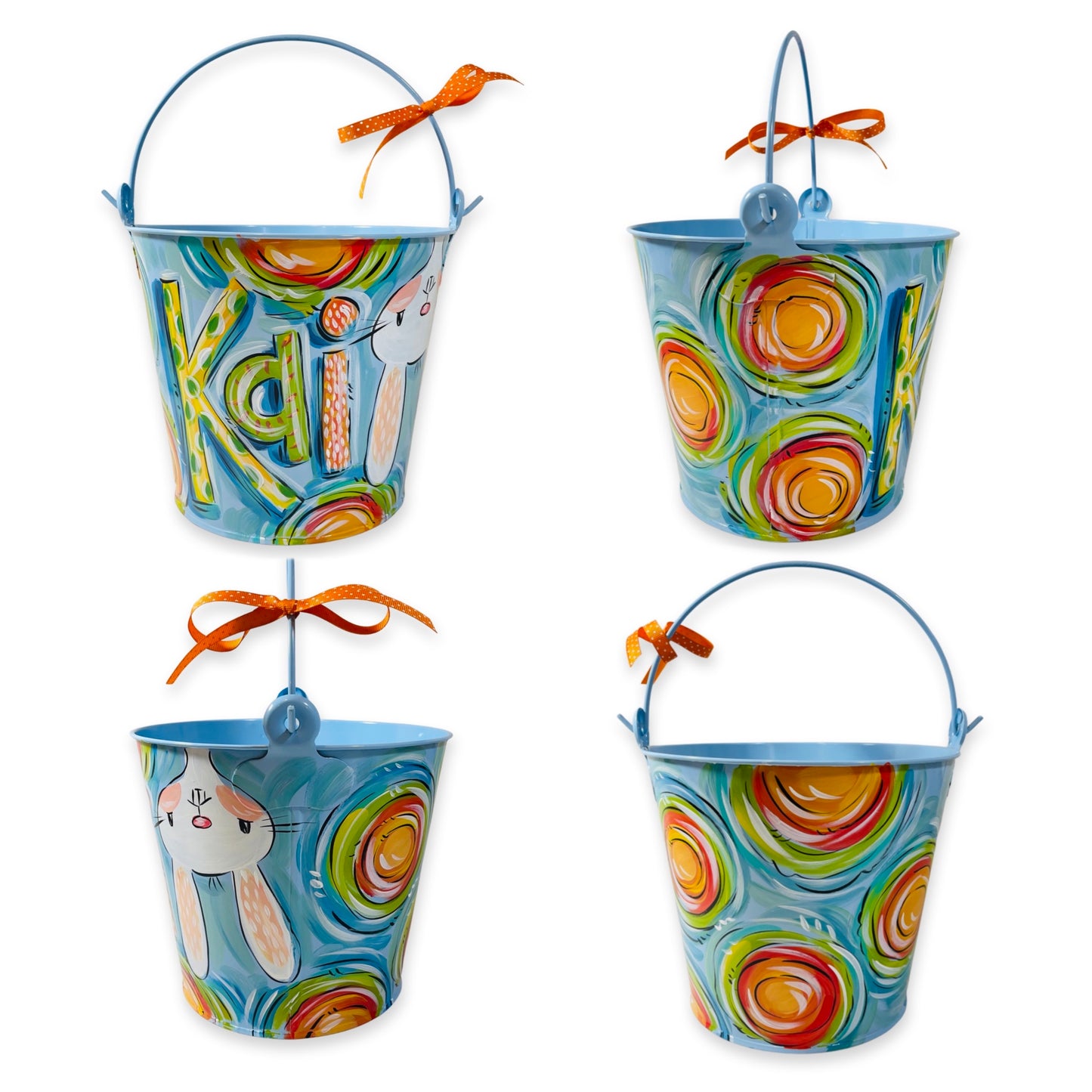 BLUE & GREEN BUNNY BUCKET