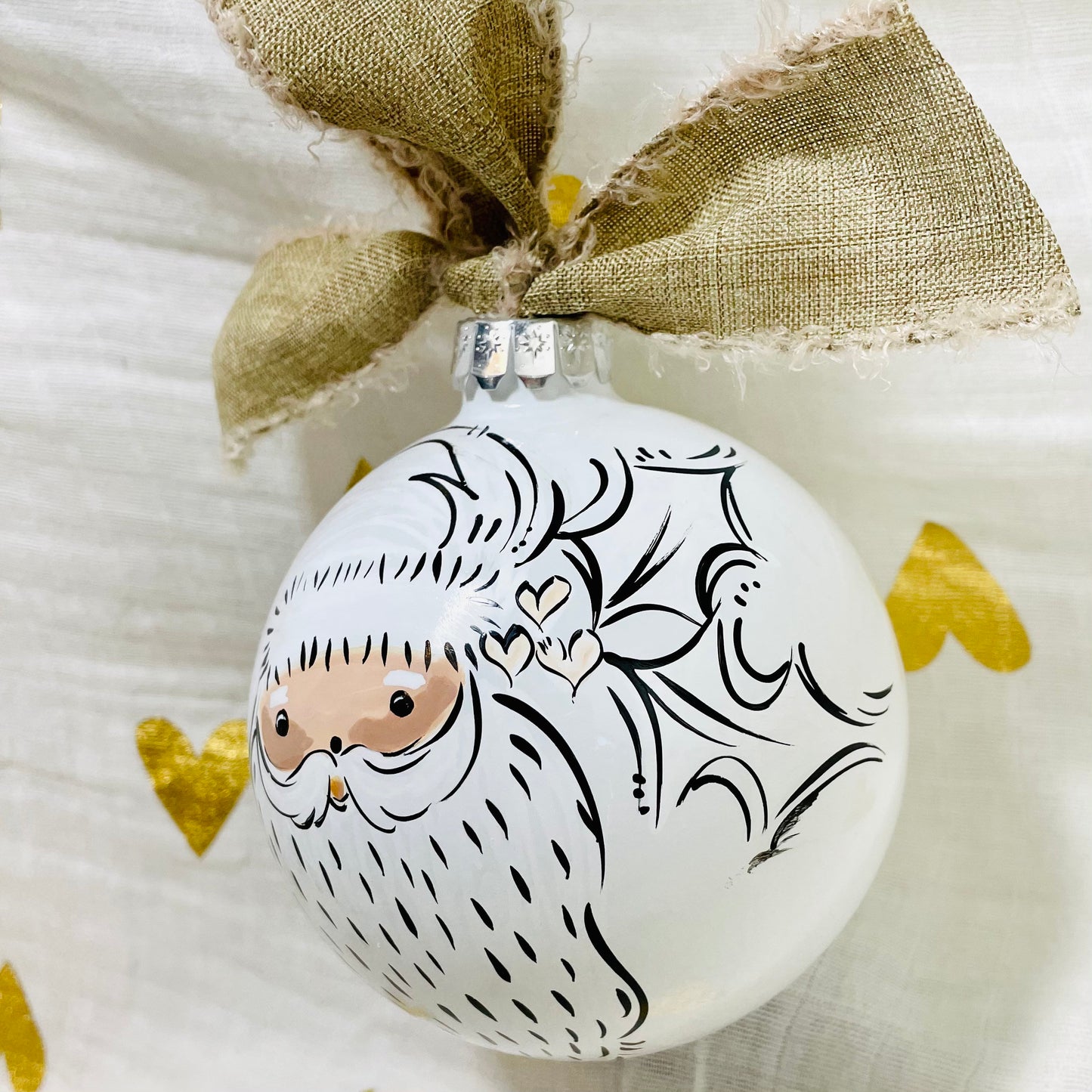 NATURAL SANTA ORNAMENT