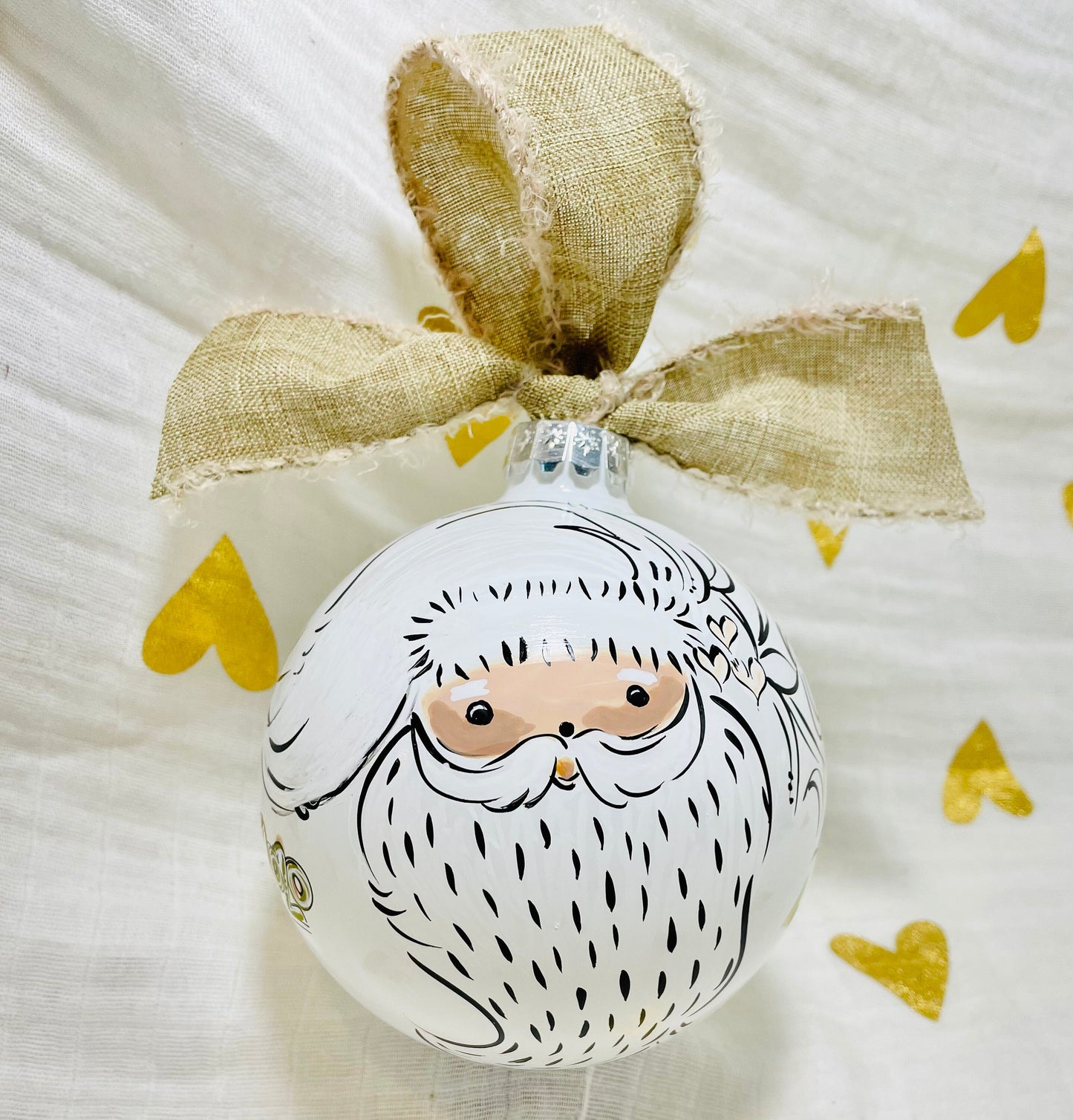 NATURAL SANTA ORNAMENT