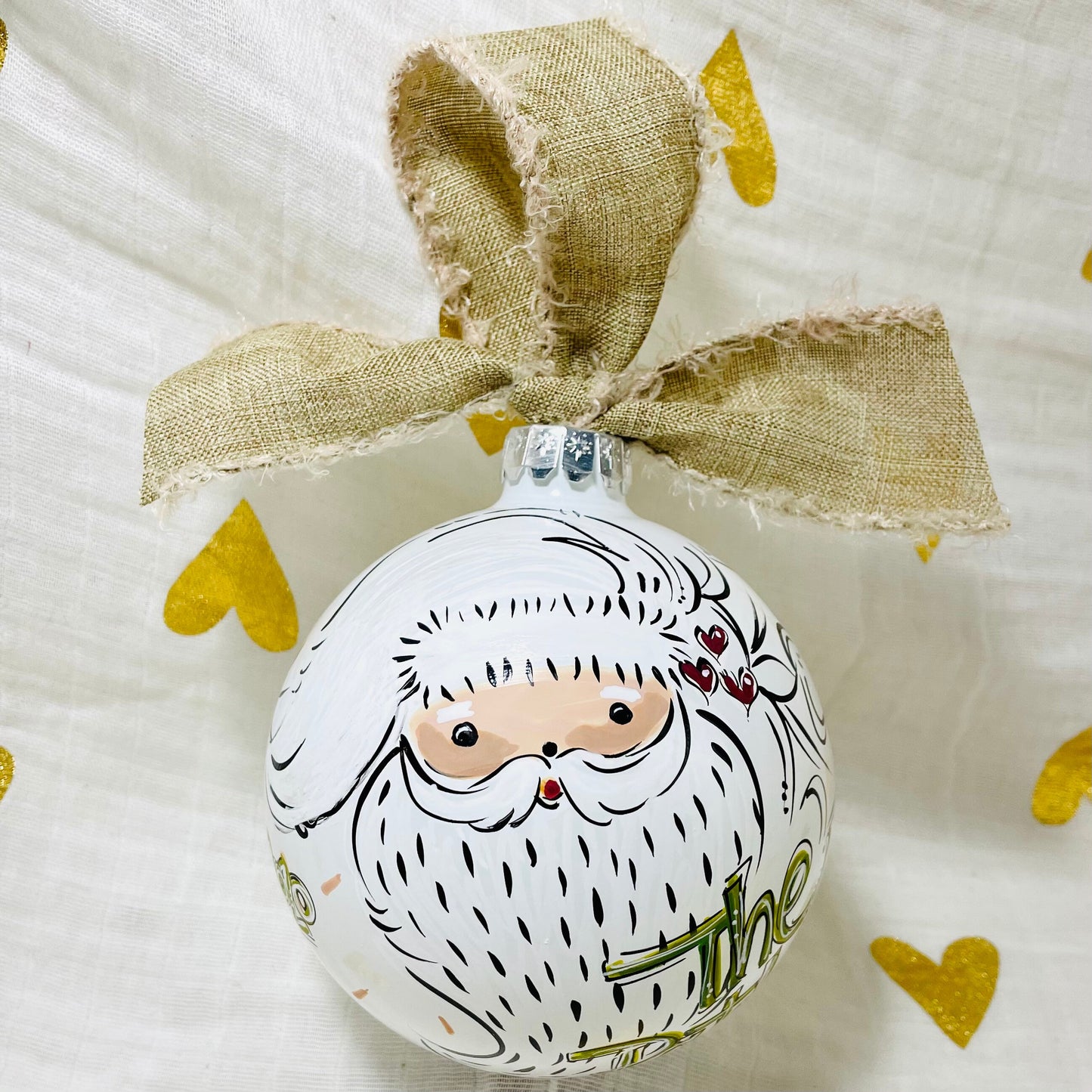 NATURAL SANTA ORNAMENT