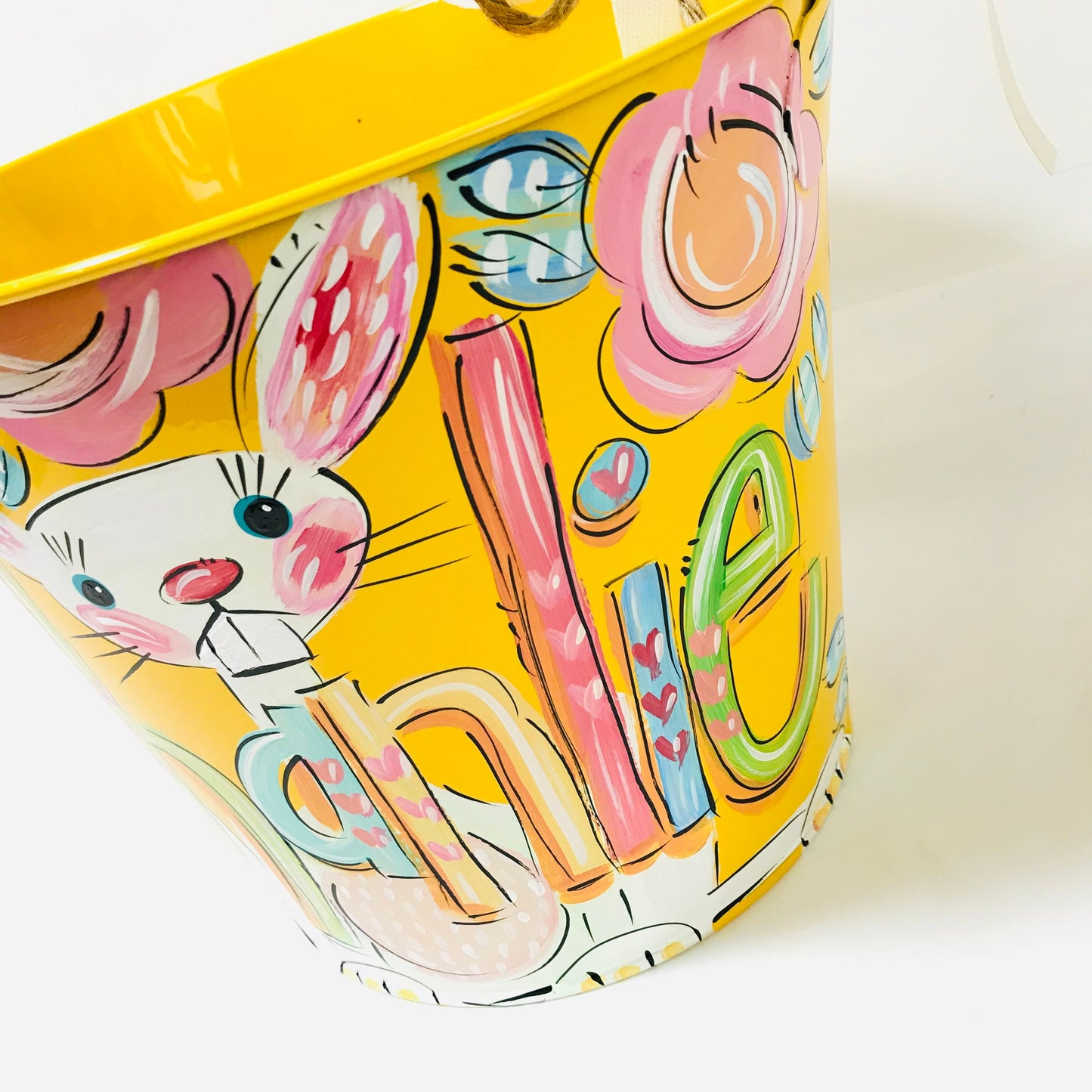 SWEET BUNNY, YELLOW BUCKET
