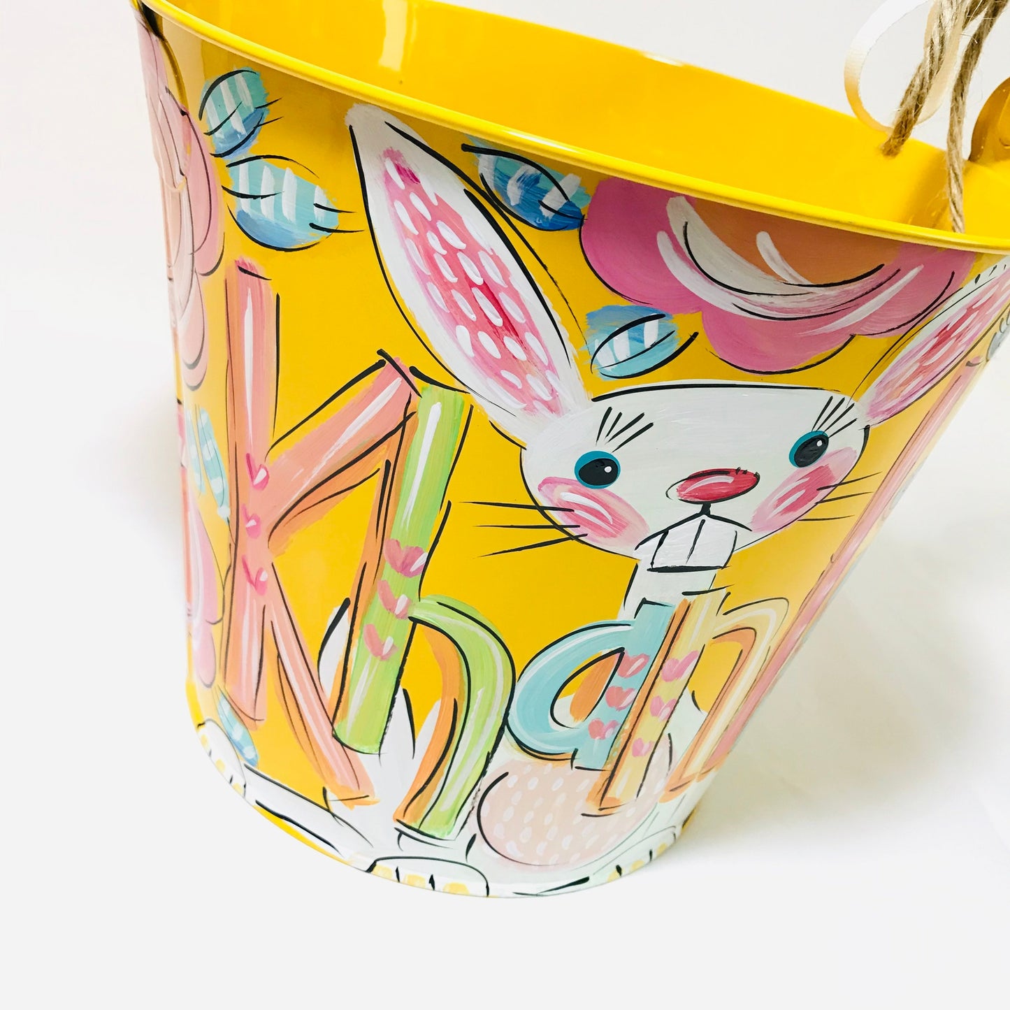SWEET BUNNY, YELLOW BUCKET