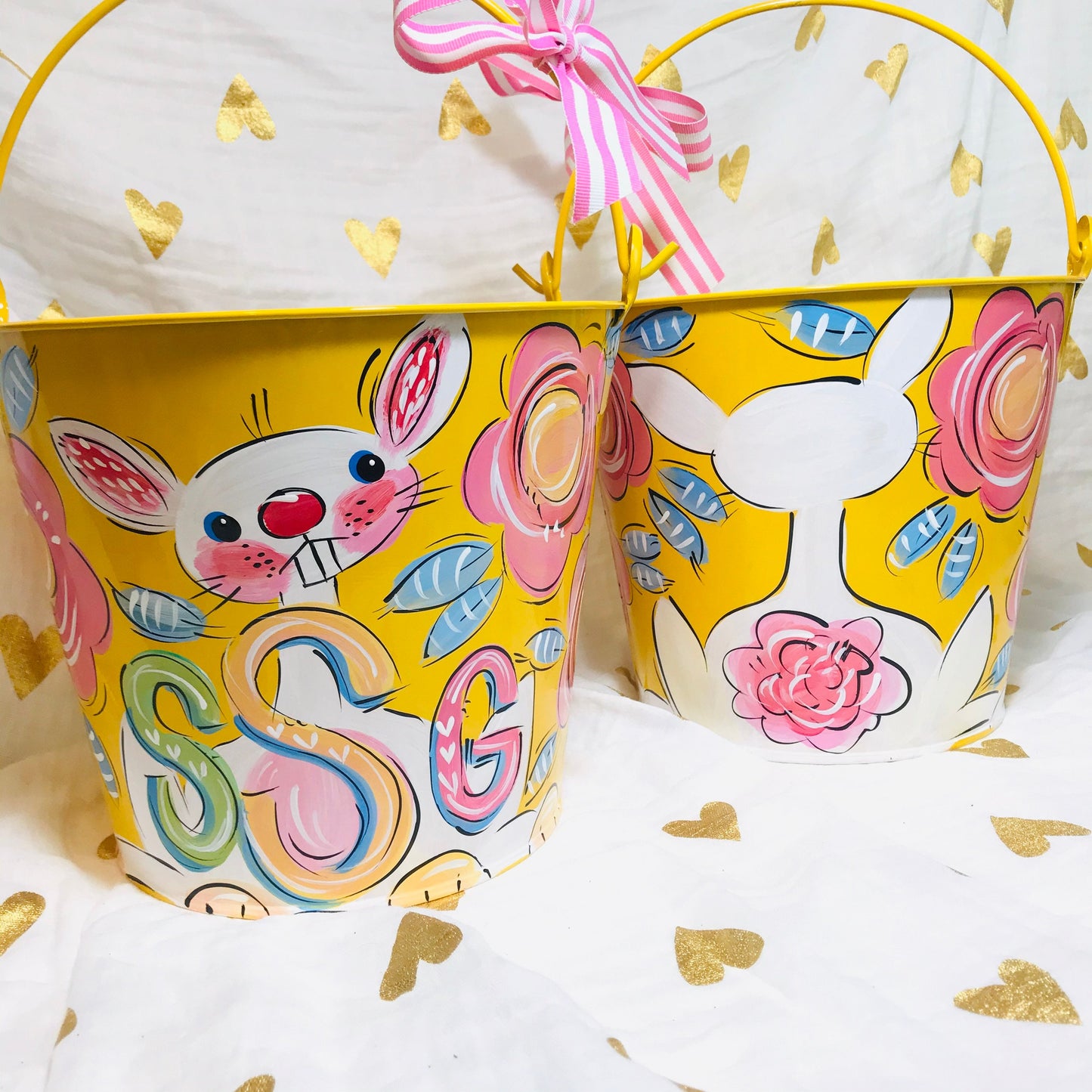 SWEET BUNNY, YELLOW BUCKET