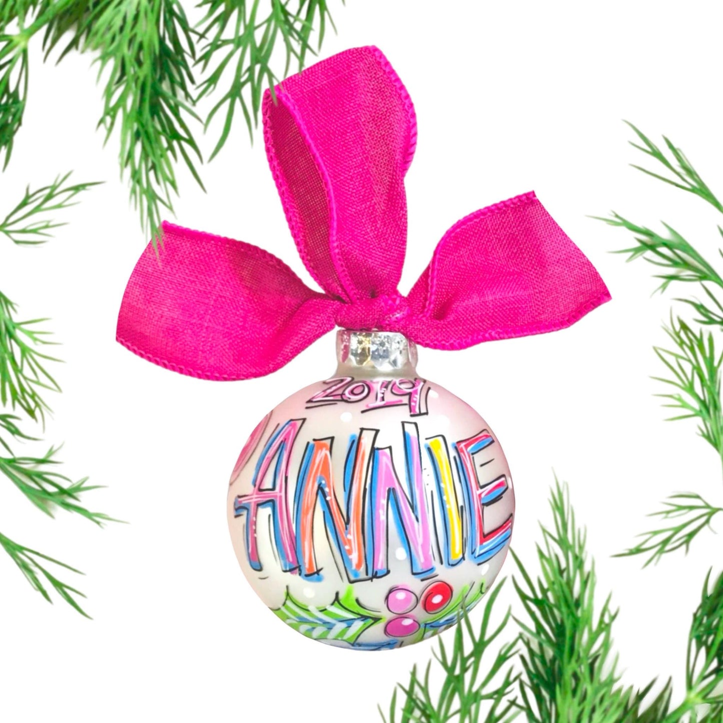 BOLD BRIGHT PERSONALIZED ORNAMENT