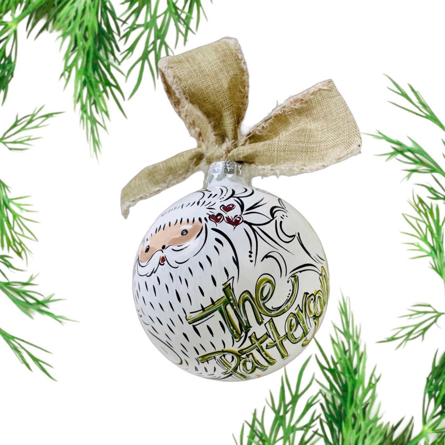 NATURAL SANTA ORNAMENT