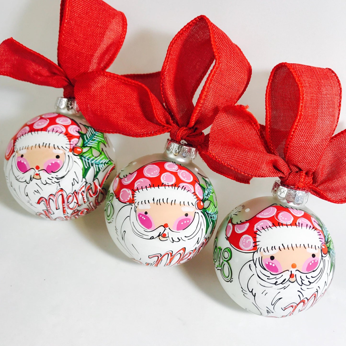 PERSONALIZED RED HAT SANTA