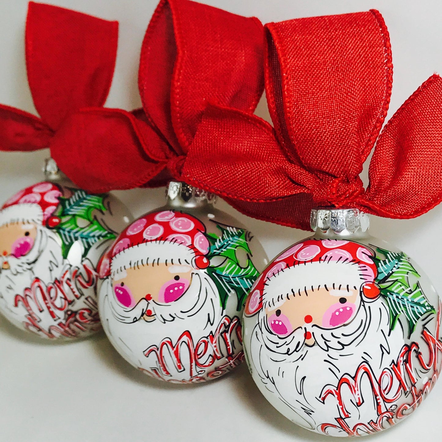 PERSONALIZED RED HAT SANTA