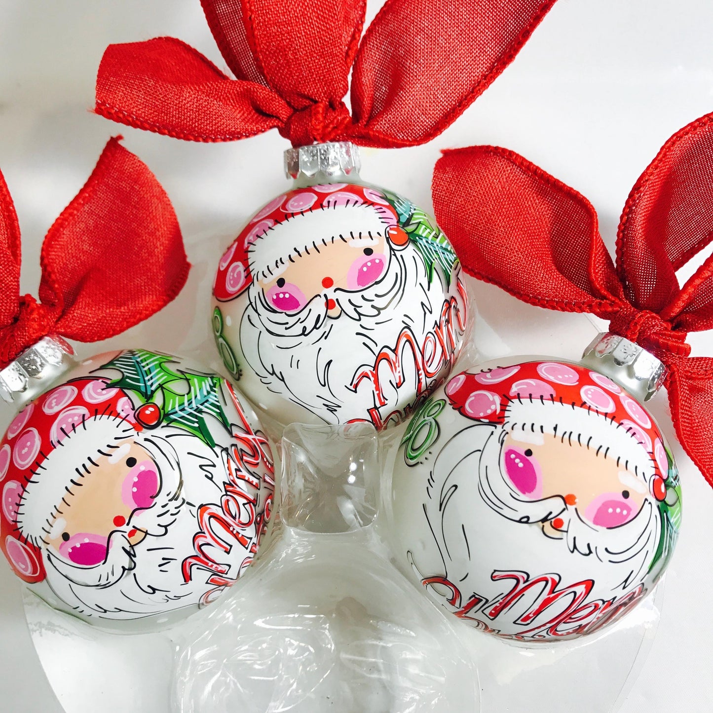 PERSONALIZED RED HAT SANTA