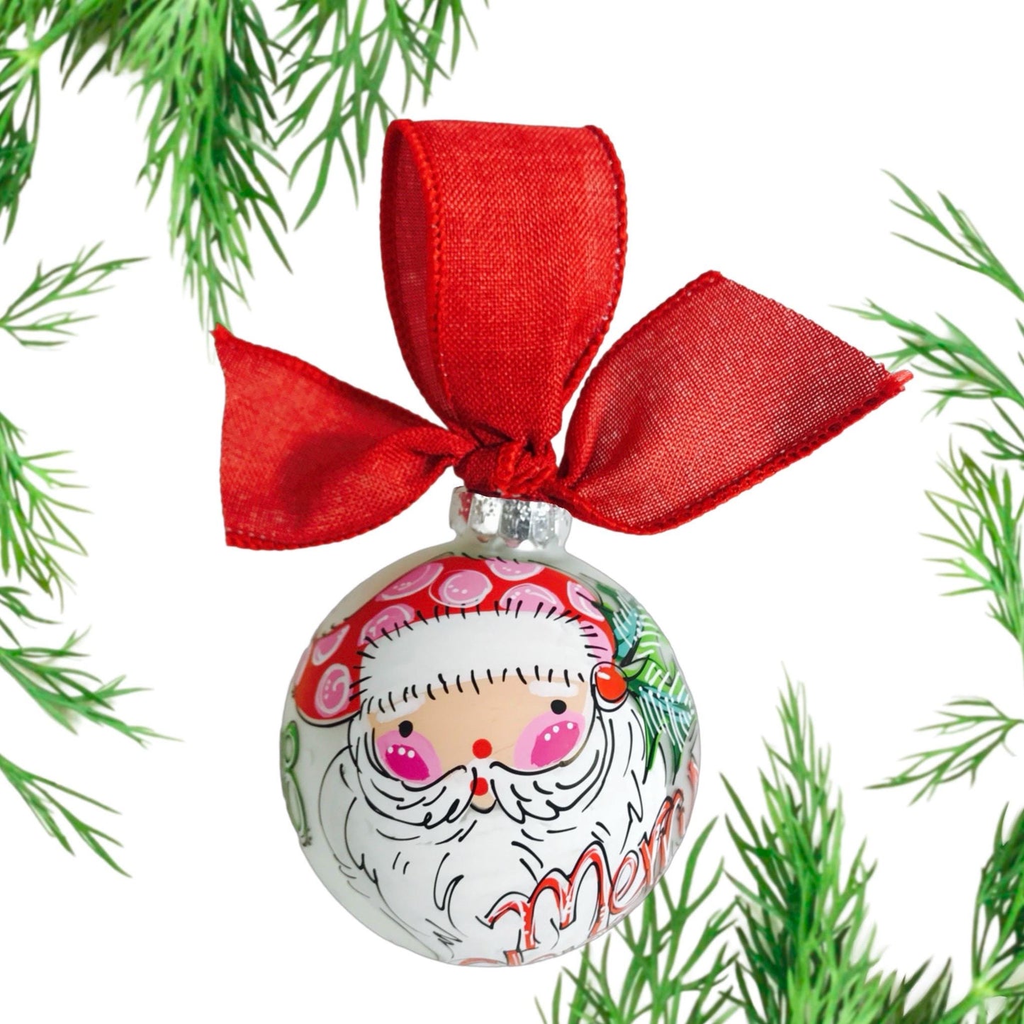 PERSONALIZED RED HAT SANTA