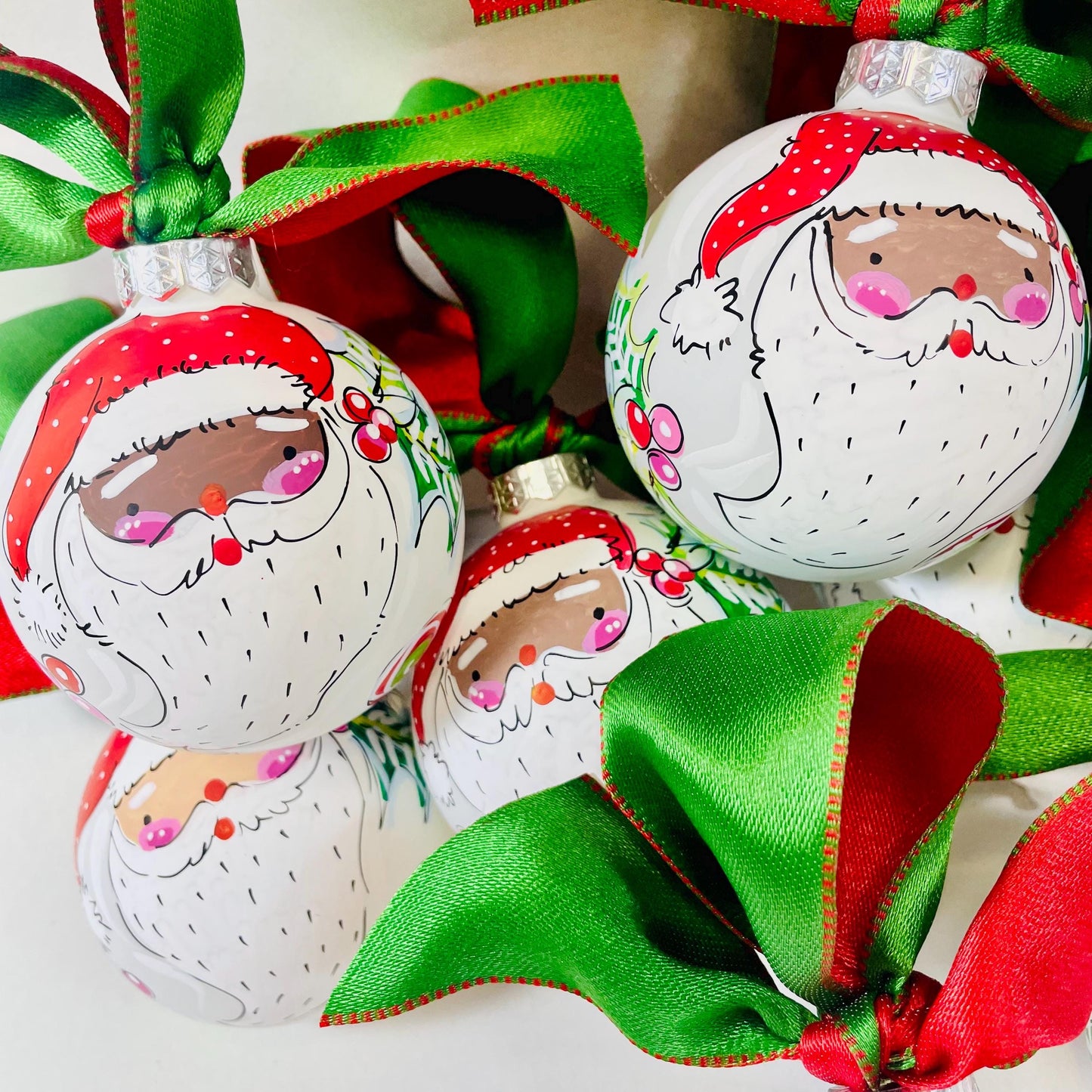 BLACK SANTA ORNAMENT