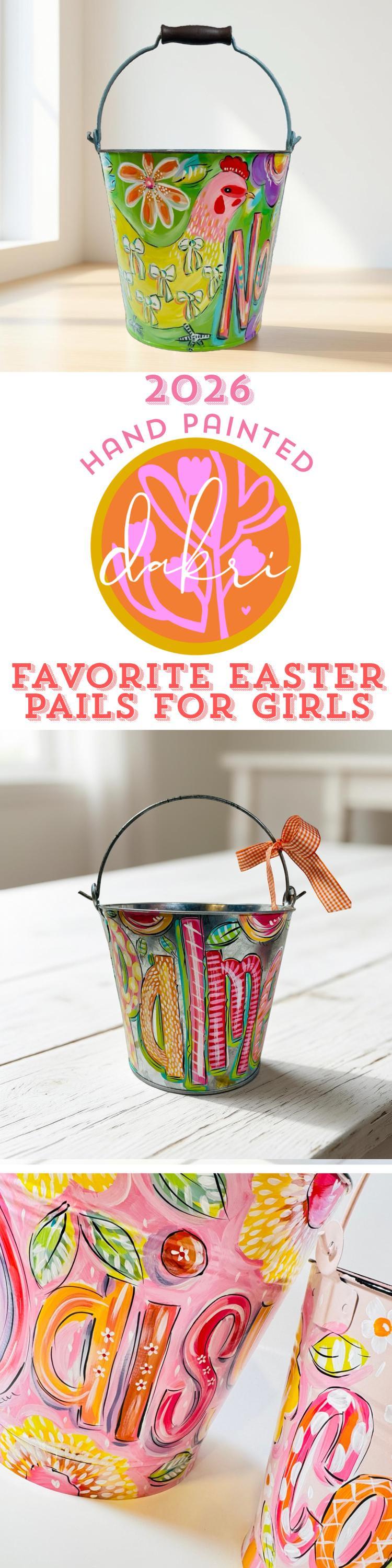 CHICKEN & FLORAL EASTER PAIL