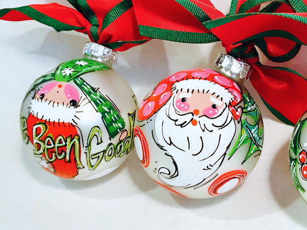 Orders Placed after 11/17 will Arrive after Christmas. ORNAMENT, PERSONALIZED SANTA Ornament