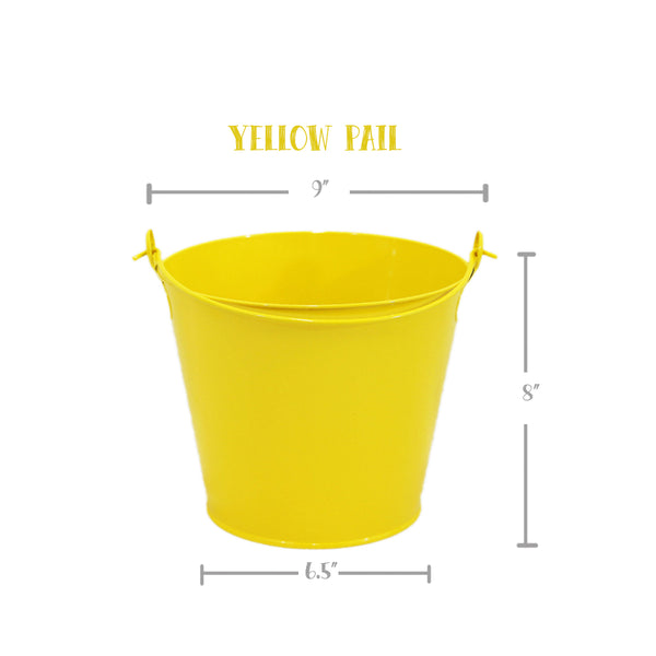 PAIL, Yellow Love Bucket, Color-Filled Name Art