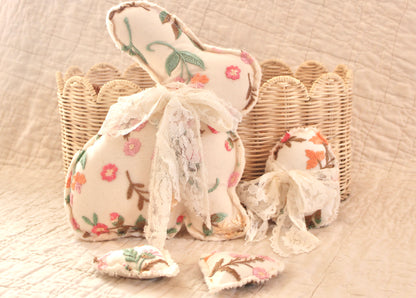 Embroidered Floral Mesh Easter Trio
