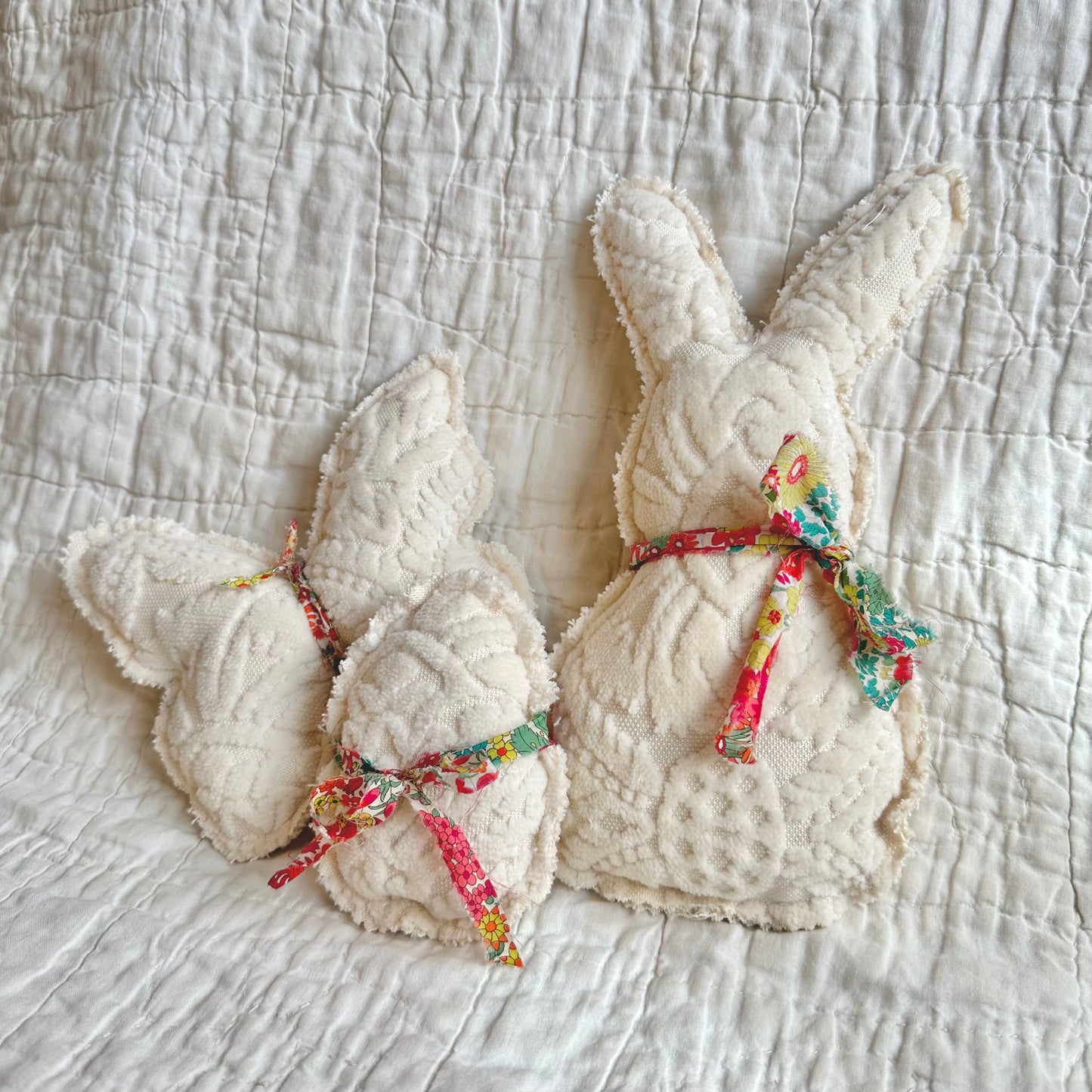 Brushed Chenille & Liberty Floral Trio