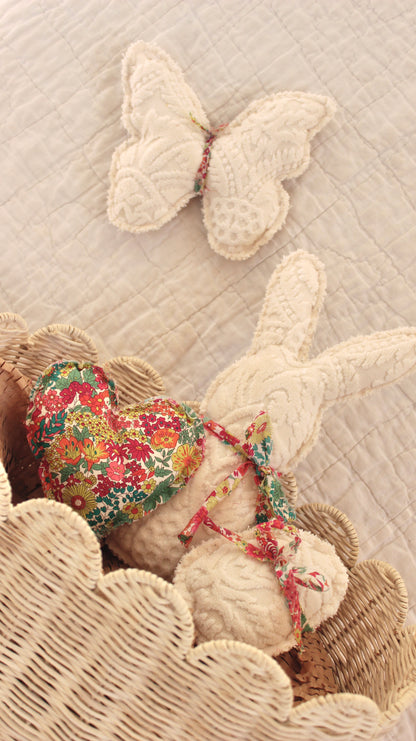 Brushed Chenille & Liberty Floral Trio