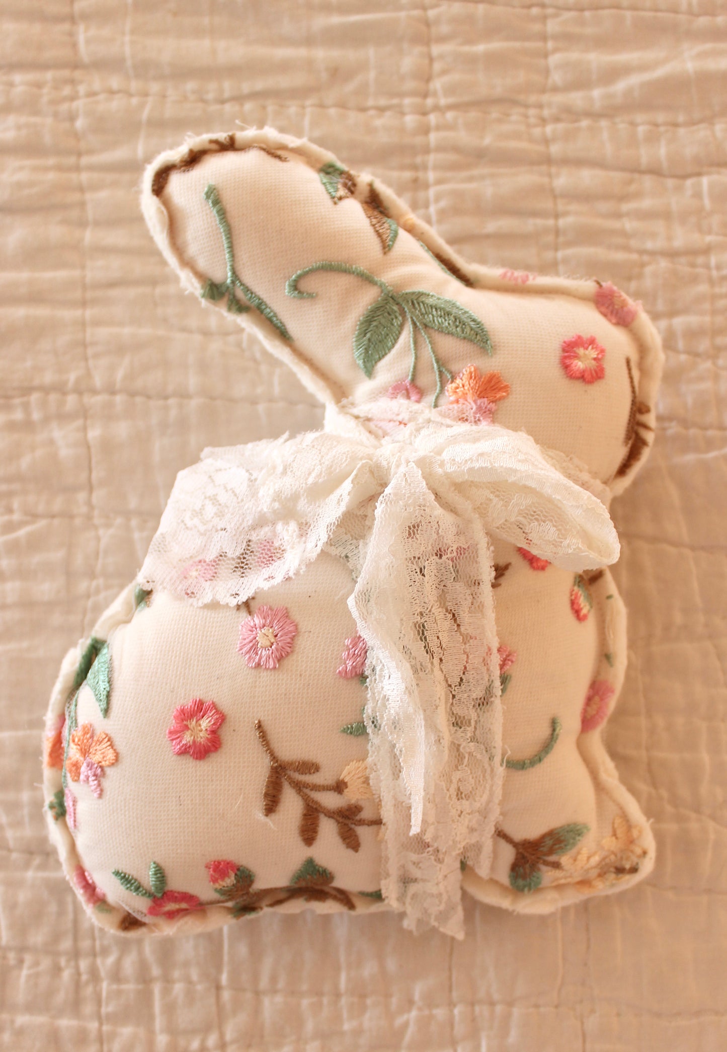 Embroidered Floral Mesh Easter Trio