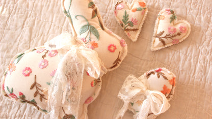 Embroidered Floral Mesh Easter Trio
