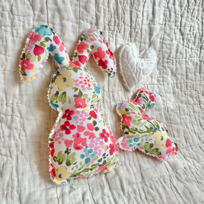 Spring Floral Easter Bunny Set