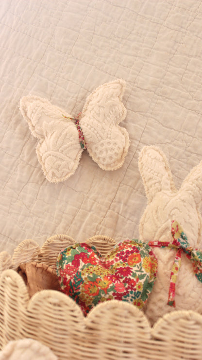 Brushed Chenille & Liberty Floral Trio