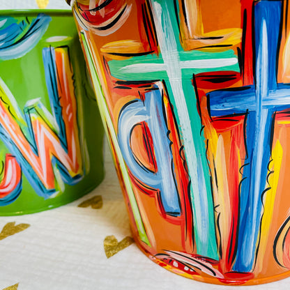 ORANGE EASTER PAIL