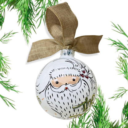 NATURAL SANTA ORNAMENT