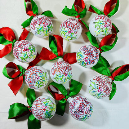 MERRY CHRISTMAS ORNAMENT