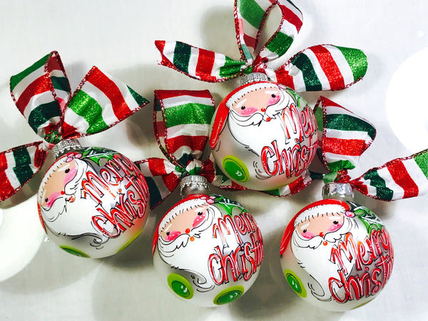 Orders Placed after 11/17 will Arrive after Christmas. ORNAMENT, PERSONALIZED SANTA Ornament