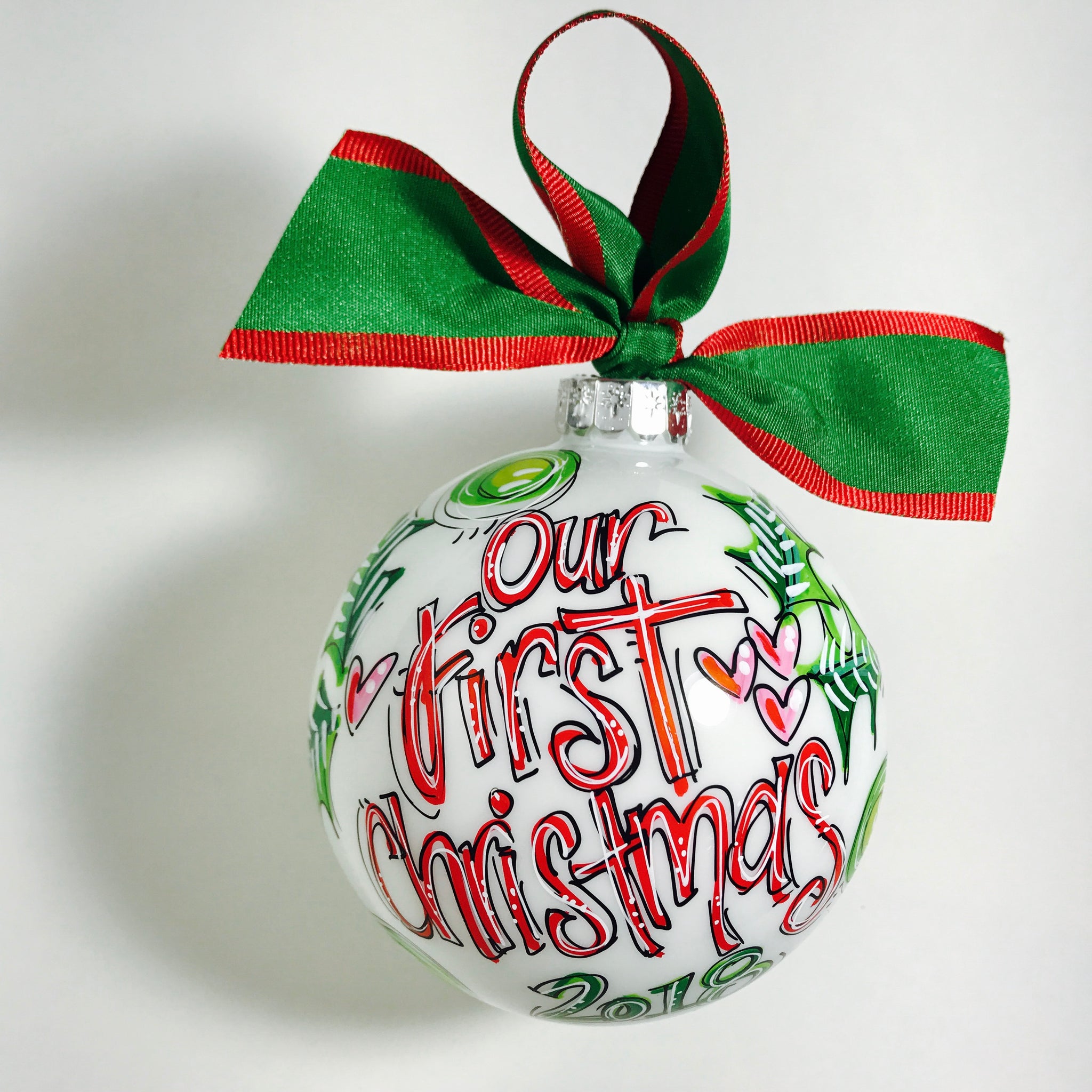 Christmas ornament, our first christmas, wedding ornament, anniversary gift