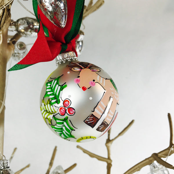Orders Placed after 11/17 will Arrive after Christmas. ORNAMENT, PERSONALIZED REINDEER Ornament