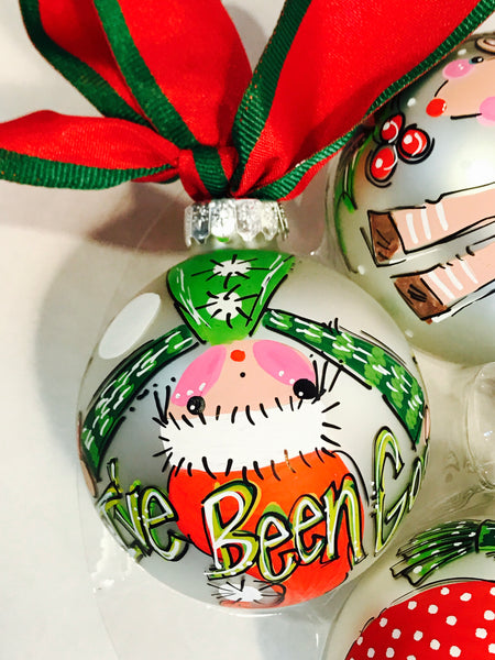 Orders Placed after 11/17 will Arrive after Christmas. ORNAMENT, PERSONALIZED ELF 'Upside Down' Ornament