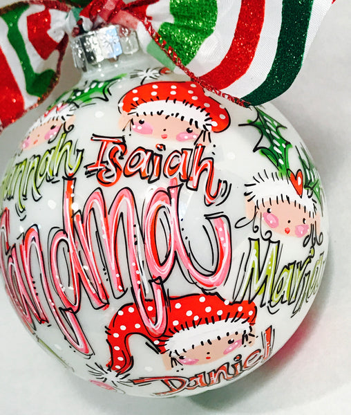 Orders Placed after 11/17 will Arrive after Christmas. ORNAMENT, PERSONALIZED FAMILY KEEPSAKE Ornament