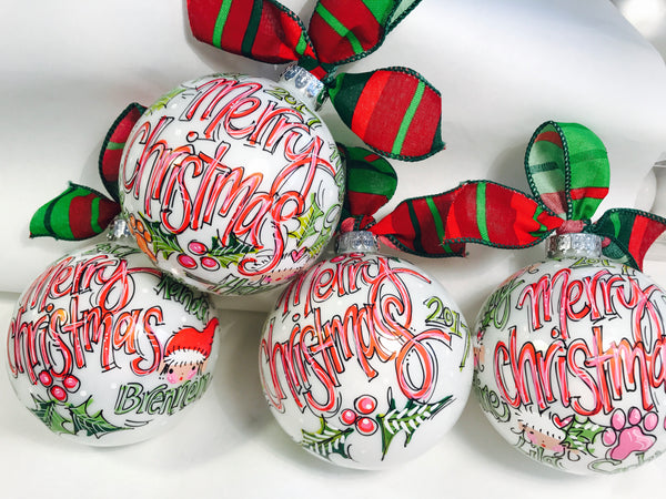 Orders Placed after 11/17 will Arrive after Christmas. ORNAMENT, PERSONALIZED FAMILY KEEPSAKE Ornament