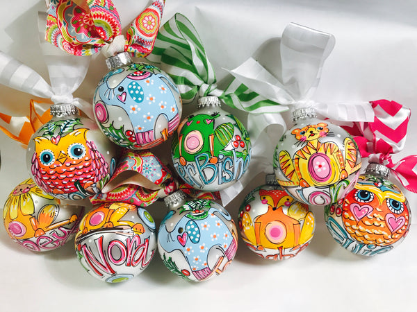 Orders Placed after 11/17 will Arrive after Christmas. ORNAMENT, PERSONALIZED ELEPHANT Ornament