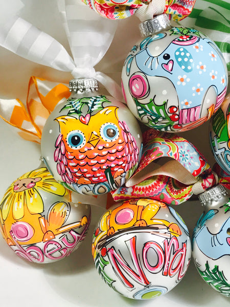 Orders Placed after 11/17 will Arrive after Christmas. ORNAMENT, PERSONALIZED ELEPHANT Ornament