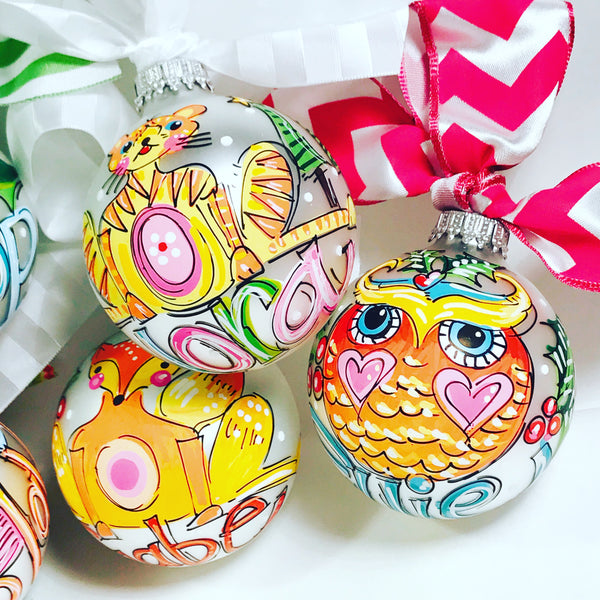 Orders Placed after 11/17 will Arrive after Christmas. ORNAMENT, PERSONALIZED  OWL Ornament