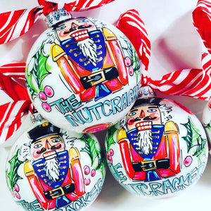 Hand painted nutcracker ornament