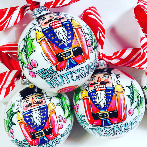 Hand painted nutcracker ornament