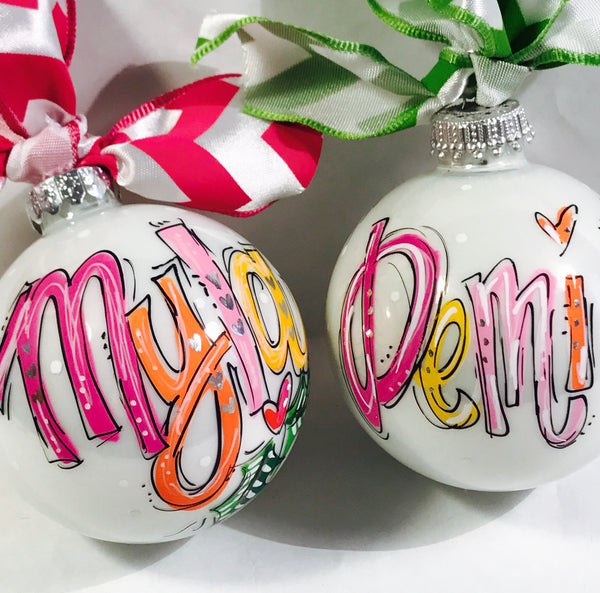 Orders Placed after 11/17 will Arrive after Christmas. ORNAMENT, PERSONANLIZED BIG SIS/BRO Ornament