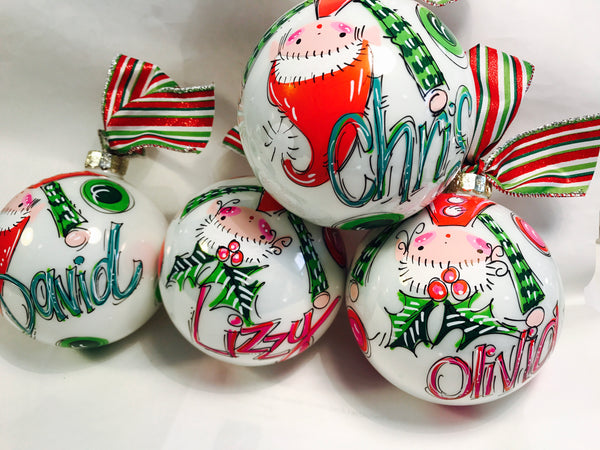 Orders Placed after 11/17 will Arrive after Christmas. ORNAMENT, PERSONALIZED ELF 'Upside Down' Ornament