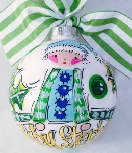 Orders Placed after 11/17 will Arrive after Christmas. ORNAMENT, PERSONALIZED ELF BOY Ornament