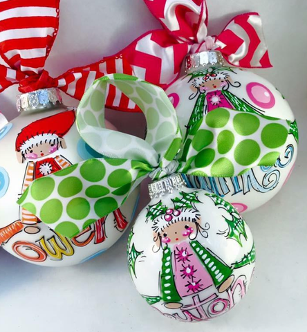 Orders Placed after 11/17 will Arrive after Christmas. ORNAMENT, PERSONALIZED ELF GIRL Ornament