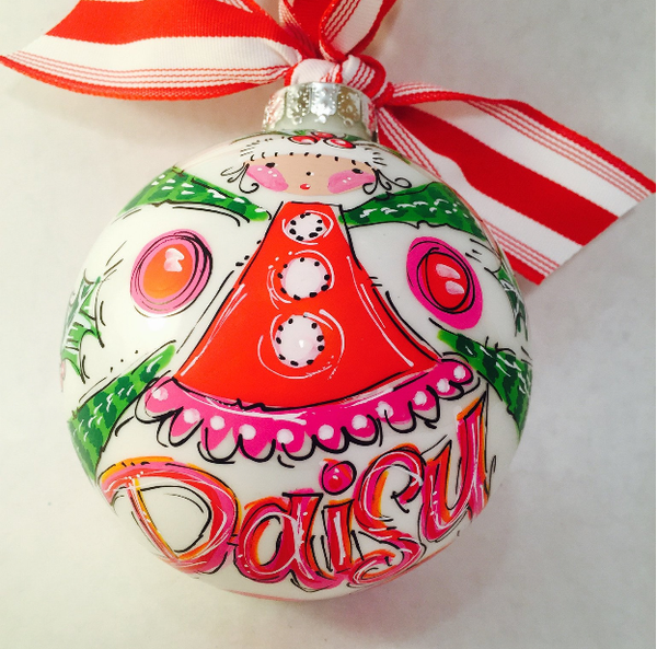 Orders Placed after 11/17 will Arrive after Christmas. ORNAMENT, PERSONALIZED ELF GIRL Ornament
