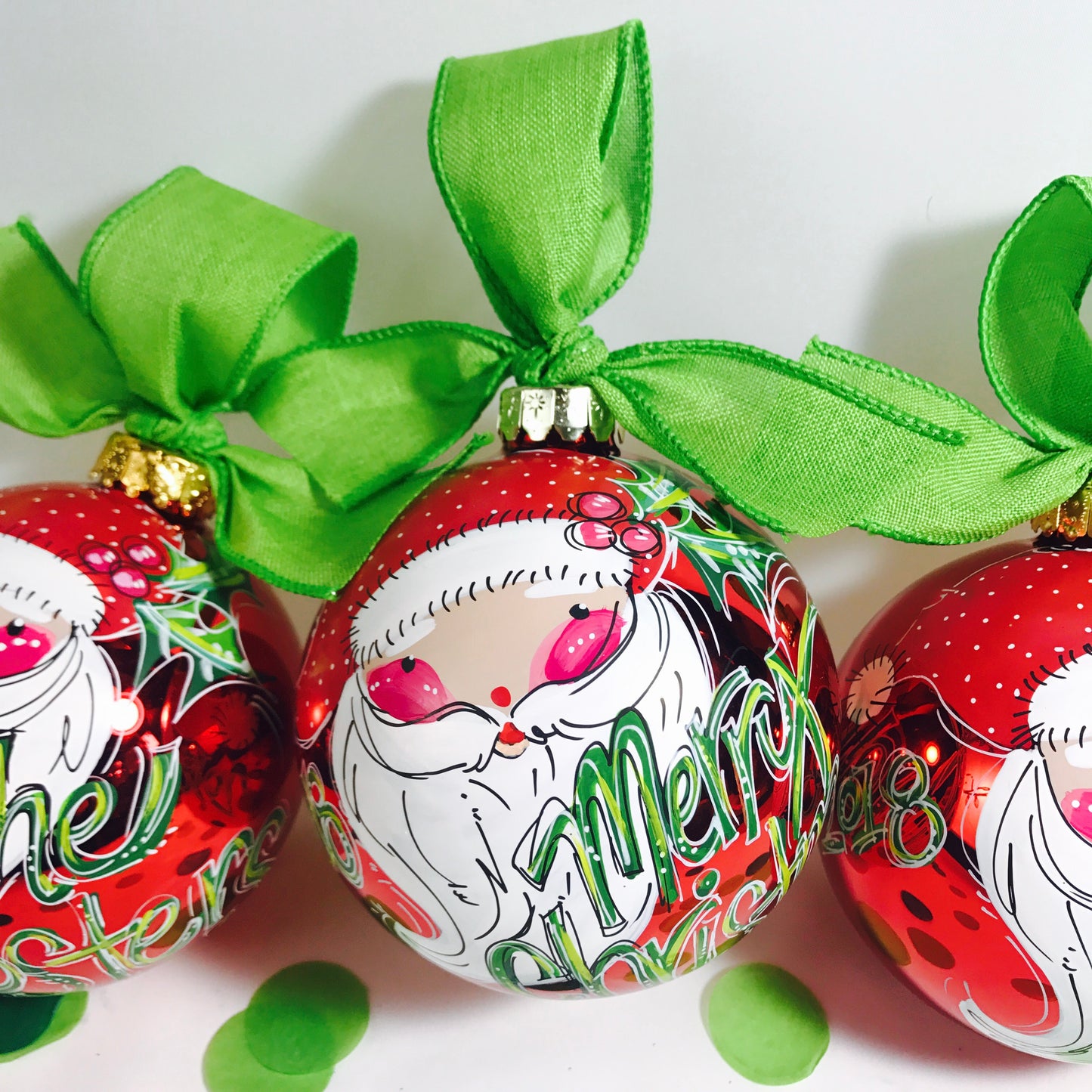 SANTA ORNAMENT, RED
