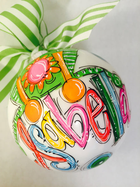 Orders Placed after 11/17 will Arrive after Christmas. ORNAMENT, PERSONALIZED FROG Ornament